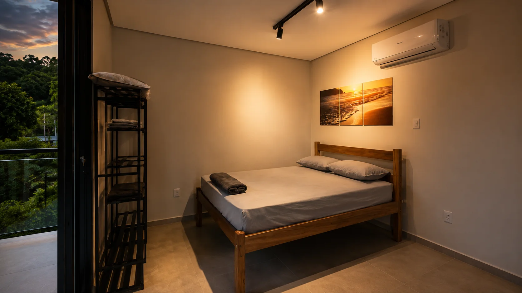 Quarto privativo com vista panorâmica para a natureza